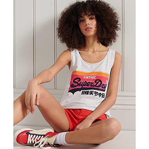 Superdry W6010934a Chaleco, Ice Marl, L para Mujer