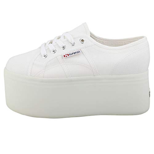 Superga 2802-cotw, Zapatillas de Gimnasia Mujer, Blanco (White 901), 37.5 EU