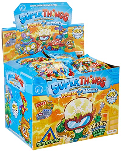 SUPERTHINGS Power Machines – Caja de 50 One Packs con figuras de la serie Power Machines. Cada sobre contiene 1 SuperThing y 1 checklist