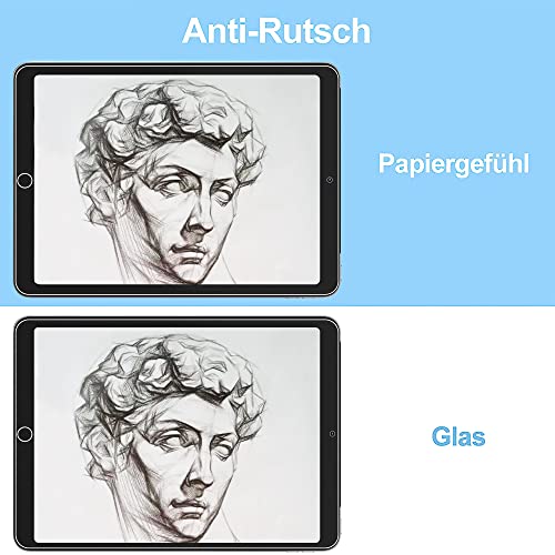 Supobig Paper-Like para iPad 9.ª/8.ª/7.ª Generación (2021/2020/2019)10.2 pulgadas, Protector de pantalla PET Mate para iPad 10.2 [Escritura o Dibujo][Film Mate Antirreflejante](3 piezas)