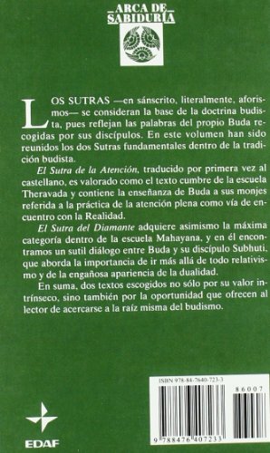 Sutras De La Atencion Y Del Diamente (Arca de Sabiduría)