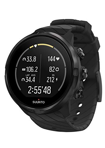 Suunto 9 Reloj Deportivo GPS con batería de Larga duración y medición del Ritmo cardiaco en la muñeca, Unisex-Adulto, Negro, Talla Única