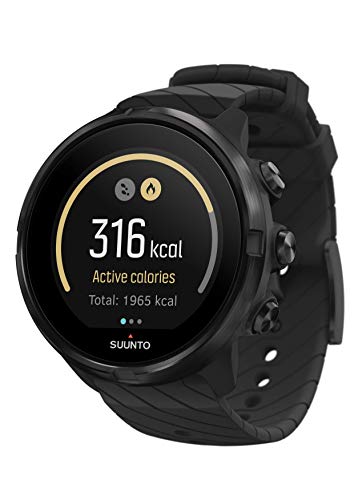 Suunto 9 Reloj Deportivo GPS con batería de Larga duración y medición del Ritmo cardiaco en la muñeca, Unisex-Adulto, Negro, Talla Única