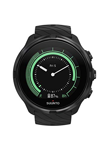 Suunto 9 Reloj Deportivo GPS con batería de Larga duración y medición del Ritmo cardiaco en la muñeca, Unisex-Adulto, Negro, Talla Única