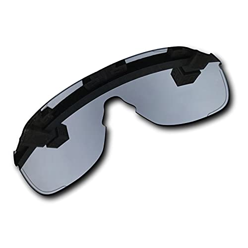 SYEMAX Lentes de repuesto para espejo polarizado compatibles con Oakley EVZero Stride (OO9386) Sunglass - Múltiples opciones, Titanio plateado polarizado, Talla única