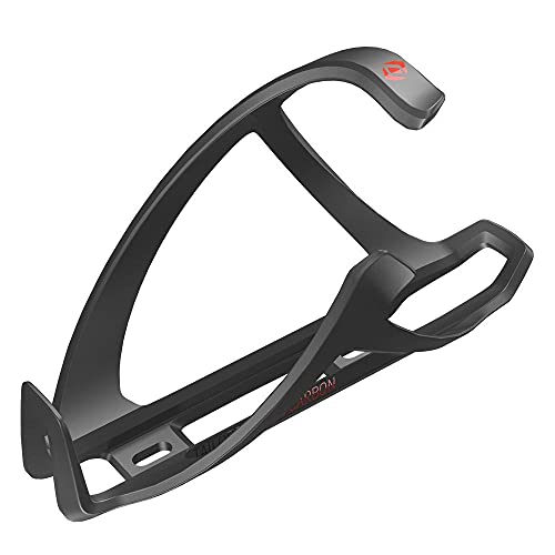 Syncros Tailor Cage 1.0 - Portabidón Derecho para Bicicleta, Color Negro y Rojo