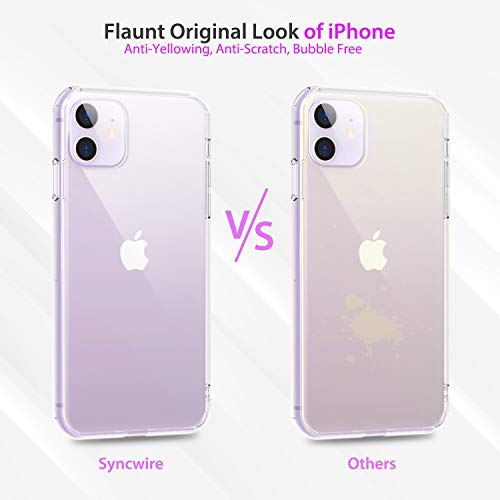 Syncwire Funda Transparente para iPhone 11, UltraRock Carcasa de iPhone 11 con Protección Avanzada contra Caídas y Tecnología de protección de Cojín de aire para iPhone 11 (6,1”)