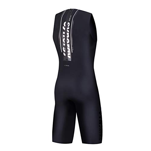 Synergy Triathlon Swimskin - Skinsuit Ironman USAT & FINA Approved, Negro , XX-Large