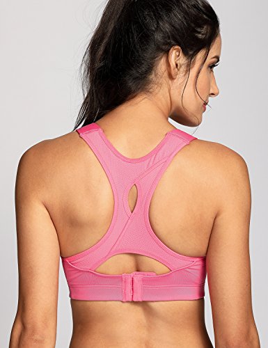 SYROKAN - Sujetador Deportivo de Rebound Racer para Mujer Rosa ES:85G (EU 70G)