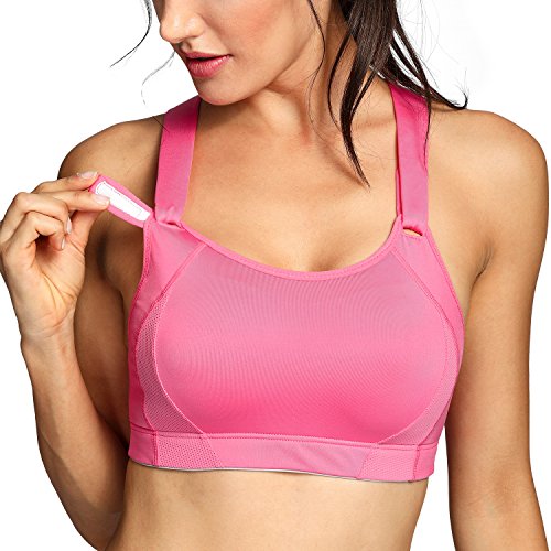 SYROKAN - Sujetador Deportivo de Rebound Racer para Mujer Rosa ES:85G (EU 70G)