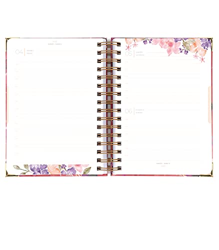 Takenote Agendas - Isabella - Agenda Académica 2021-2022 - Día Página- Dietario Castellano e Inglés -416 páginas- Tamaño A5 - 16 x 21 cm- Anillas en bronce- Incluye Bolígrafo y Pegatinas