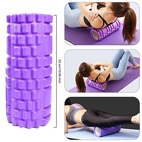 Tallgoo Rodillos de Espuma, Rodillo de Yoga,5 en 1 Foam Roller Kit,para Ejercicios musculares para Masaje Muscular