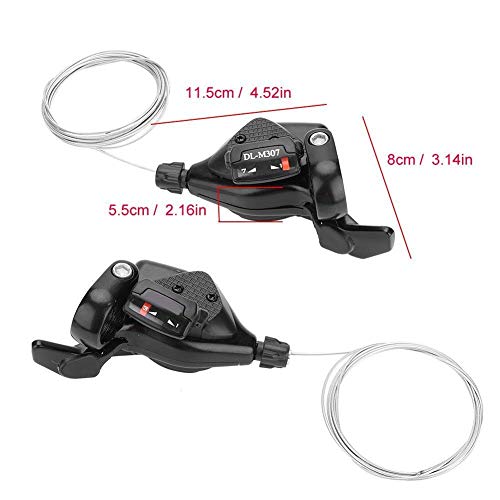 Tarente 1 par Triple Speed ​​Gear Shift Bicicletas Desviador Izquierda/Derecha Shifter (3x7Speed)