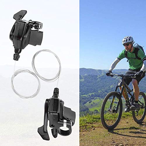 Tarente 1 par Triple Speed ​​Gear Shift Bicicletas Desviador Izquierda/Derecha Shifter (3x7Speed)