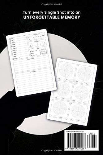Target Shooting Log Book Journal Notebook Diary Planner - Shadow Play: Firing Range Diagrams Record with 120 Pages In 6" x 9" Inch - Gift Idea for Shooter & Hunter