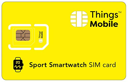 Tarjeta SIM para SMARTWATCH / RELOJ INTELIGENTES PARA EL DEPORTE - Things Mobile - cobertura global, red multioperador GSM/2G/3G/4G, sin costes fijos, sin vencimiento. 16€ de crédito incluido