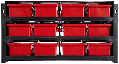Tayg - Estante con clasificador apilable plástico 12 cajones