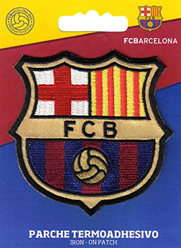 TB Parche Oficial TERMOADHESIVO Bordado Tela FC. Barcelona 7,5 X 7,5 CM