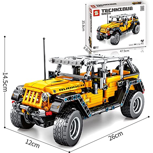 Technic Off-Road Vehicle Building Kit 8203, modelo de coche coleccionable para construir, los mejores regalos para niños y niñas de 6,7,8,9,10 años, compatible con Lego, 601 piezas estáticas, 26 * 12