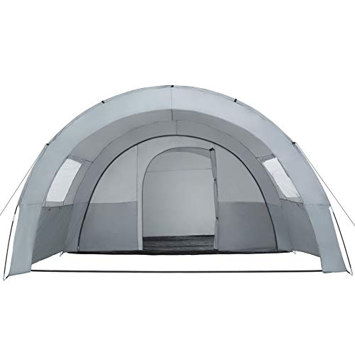 TecTake 403514 Tienda de campaña Familiar para 6 Personas, Tienda Grande para Camping Tipo túnel con mosquiteras en Las Ventanas