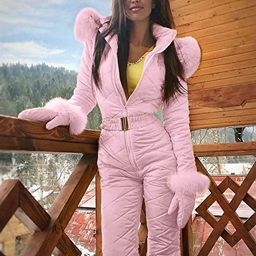 Teekit - Traje de nieve para mujer, mono para deportes al aire libre, esquí, cálido e impermeable para invierno