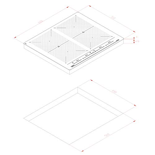 Teka | Placa de inducción Flex de 60cm con funciones directas | 5 x 60 x 51 | Negro