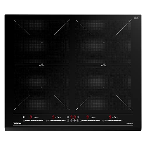 Teka | Placa de inducción Flex de 60cm con funciones directas | 5 x 60 x 51 | Negro