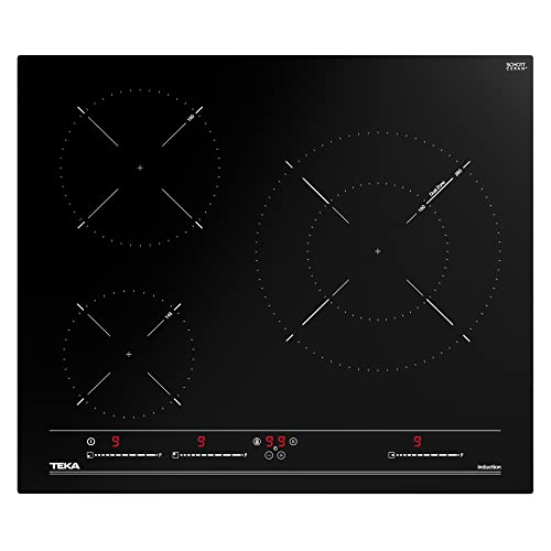 Teka - Placa de inducción Multislider de 60cm con 3 zonas de cocción - Negro - 5.8 x 60 x 51
