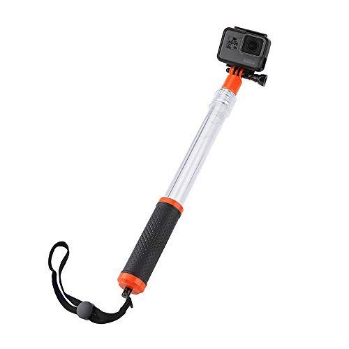 TELESIN Extensible 14" ~ 24" Poste Telescópico Selfie Stick Palo Flotante / Agarre de Mano Impermeable con Soporte Clip Remoto para GoPro Hero 2018/7/6/5/4/3, SJCAM, Xiaomi Yi Cámara Accesorios