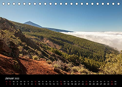Teneriffa - Insel des ewigen Frühlings (Tischkalender 2022 DIN A5 quer): Farbenfrohe Landschaften bei mildem Klima - das ist Teneriffa! (Monatskalender, 14 Seiten )