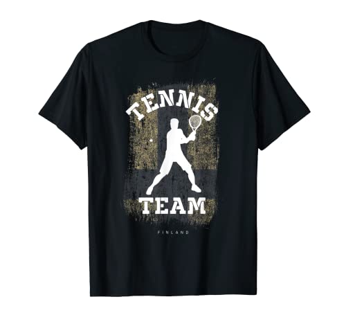 Tenis Bandera Finlandia Equipo Tenis Jugador Tenis Camiseta