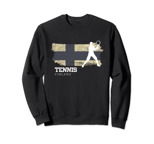 Tenis Bandera Finlandia Equipo Tenis Jugador Tenis Sudadera