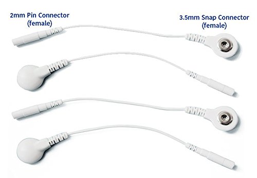 Tens - Adaptador de cable de plomo (2 mm a 3,5 mm, 4 unidades)