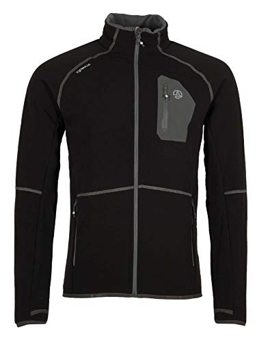 Ternua Skrul Jkt M Chaqueta con Cremallera, Hombre, Negro (Black/Whales Grey), S