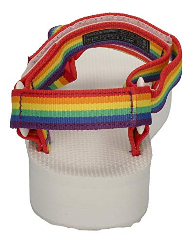 Teva Midform Universal, Sandalias con cuña Mujer, Arco Iris/Blanco, 37 EU