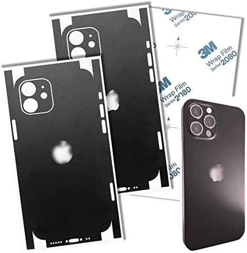 TF Skins Protector de pantalla para iPhone 12 Mini (2 unidades), color negro mate