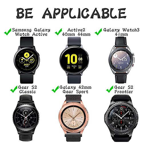 Th-some Correa para Garmin Vivoactive 3, 20mm Correa de Repuesto de Silicona Compatible con Samsung Galaxy Watch 4/Watch 4 Classic/Watch Active 2/Gear Sport/Galaxy Watch 42mm/Garmin Forerunner 645/245