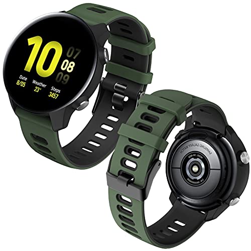 Th-some Correa para Garmin Vivoactive 3, 20mm Correa de Repuesto de Silicona Compatible con Samsung Galaxy Watch 4/Watch 4 Classic/Watch Active 2/Gear Sport/Galaxy Watch 42mm/Garmin Forerunner 645/245