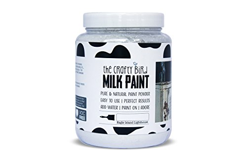 The Crafty Bird Milk Paint Eagle Island Lighthouse 230 g, Powder, Blanco, 8.5 x 8.5 x 11.6 cm