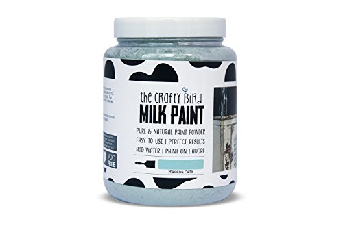 The Crafty Bird Milk Paint Havana Cafe 230 g, Powder, blaugrüner, 8.5 x 8.5 x 11.6 cm