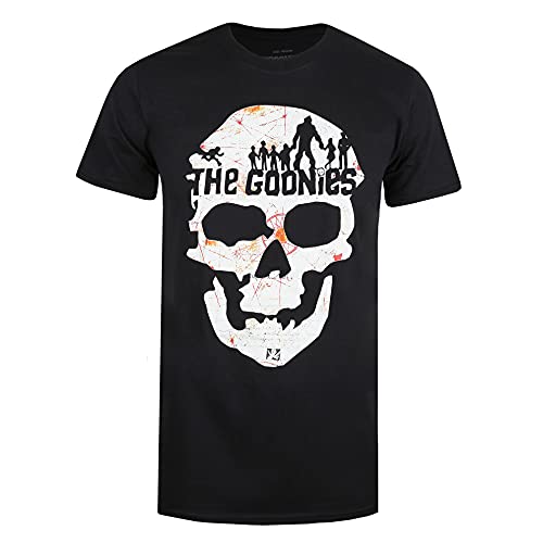 The Goonies Skull Camiseta, Negro, XL para Hombre