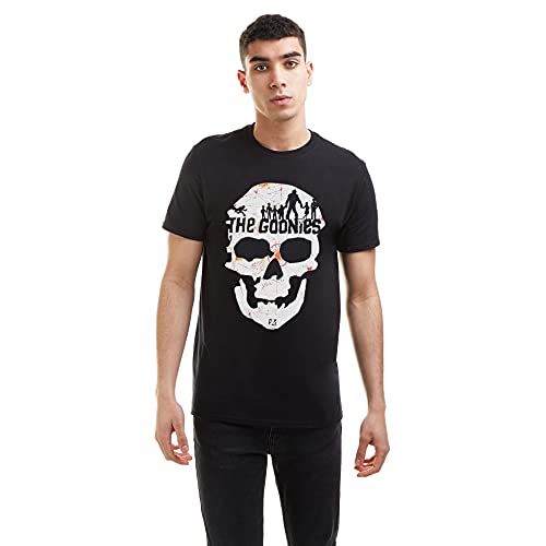 The Goonies Skull Camiseta, Negro, XL para Hombre
