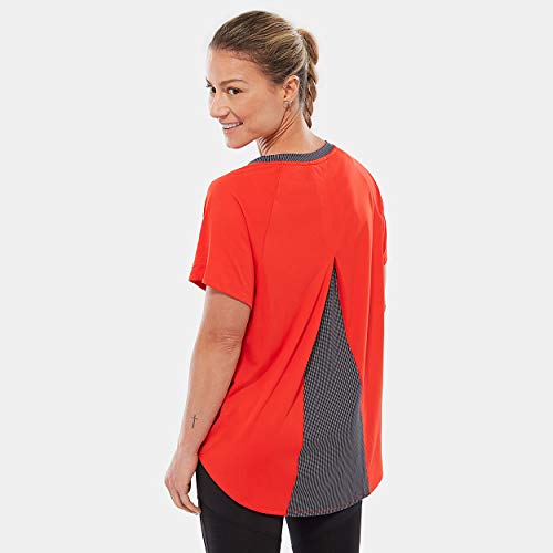 The North Face Ambition S/S Camiseta de Manga Corta, Mujer, Naranja (Fiery Coral), XS