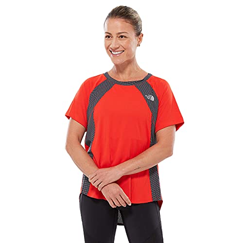 The North Face Ambition S/S Camiseta de Manga Corta, Mujer, Naranja (Fiery Coral), XS