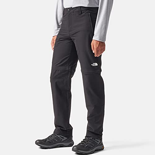 The North Face - Pantalones Resolve para Hombre - Pantalones Convertibles de Trekking Dos En Uno - Black, 34