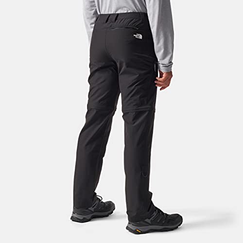 The North Face - Pantalones Resolve para Hombre - Pantalones Convertibles de Trekking Dos En Uno - Black, 34