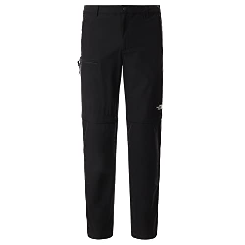 The North Face - Pantalones Resolve para Hombre - Pantalones Convertibles de Trekking Dos En Uno - Black, 34