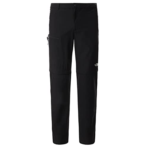 The North Face - Pantalones Resolve para Hombre - Pantalones Convertibles de Trekking Dos En Uno - Black, 34