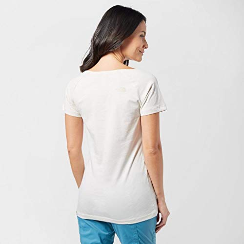 The North Face tee Camiseta de Manga raglán Simple Dome, Mujer, Vintage White, XS