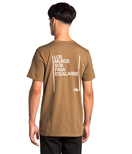 The North Face Unisex S/S Walls are Meant for Climbing Tee, Utility Brown, S